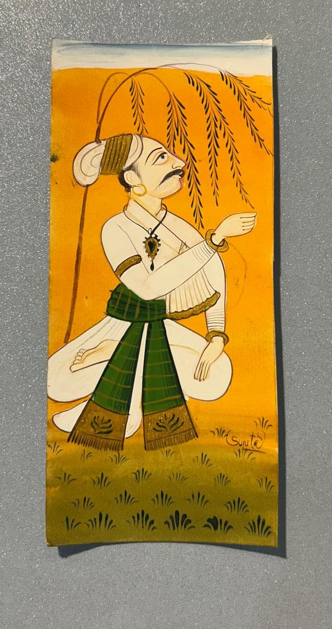 Basohli Bookmark: Contemplation
