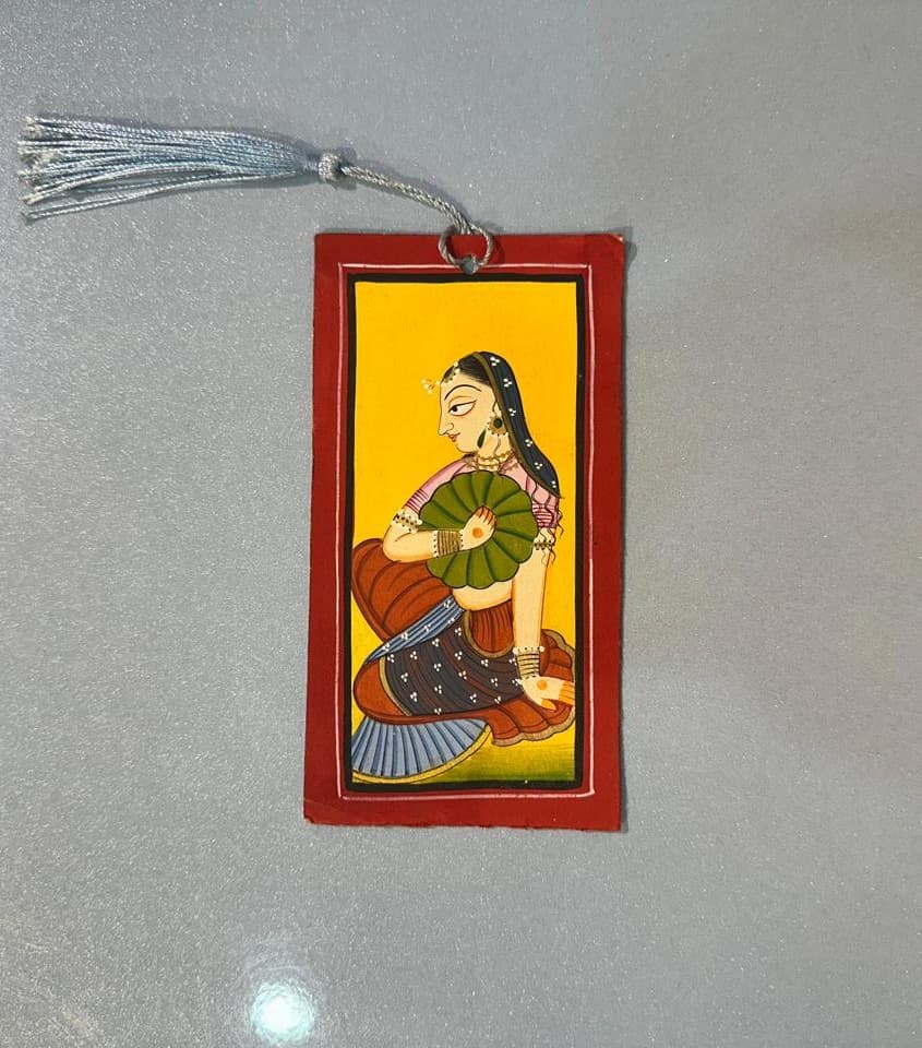 Basohli Bookmark: The Lotus Fan