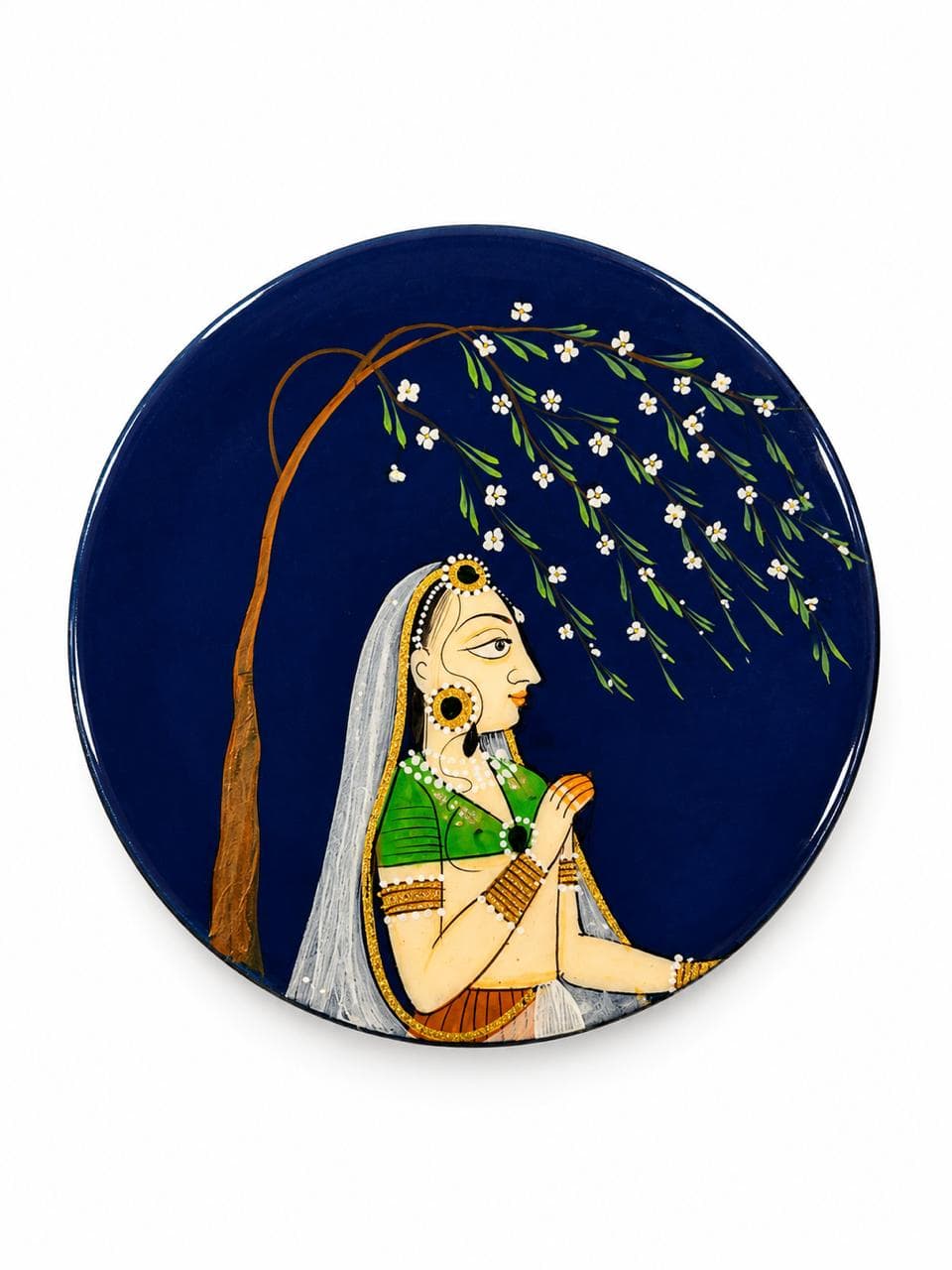 Blue Willow Nayika Round Coasters